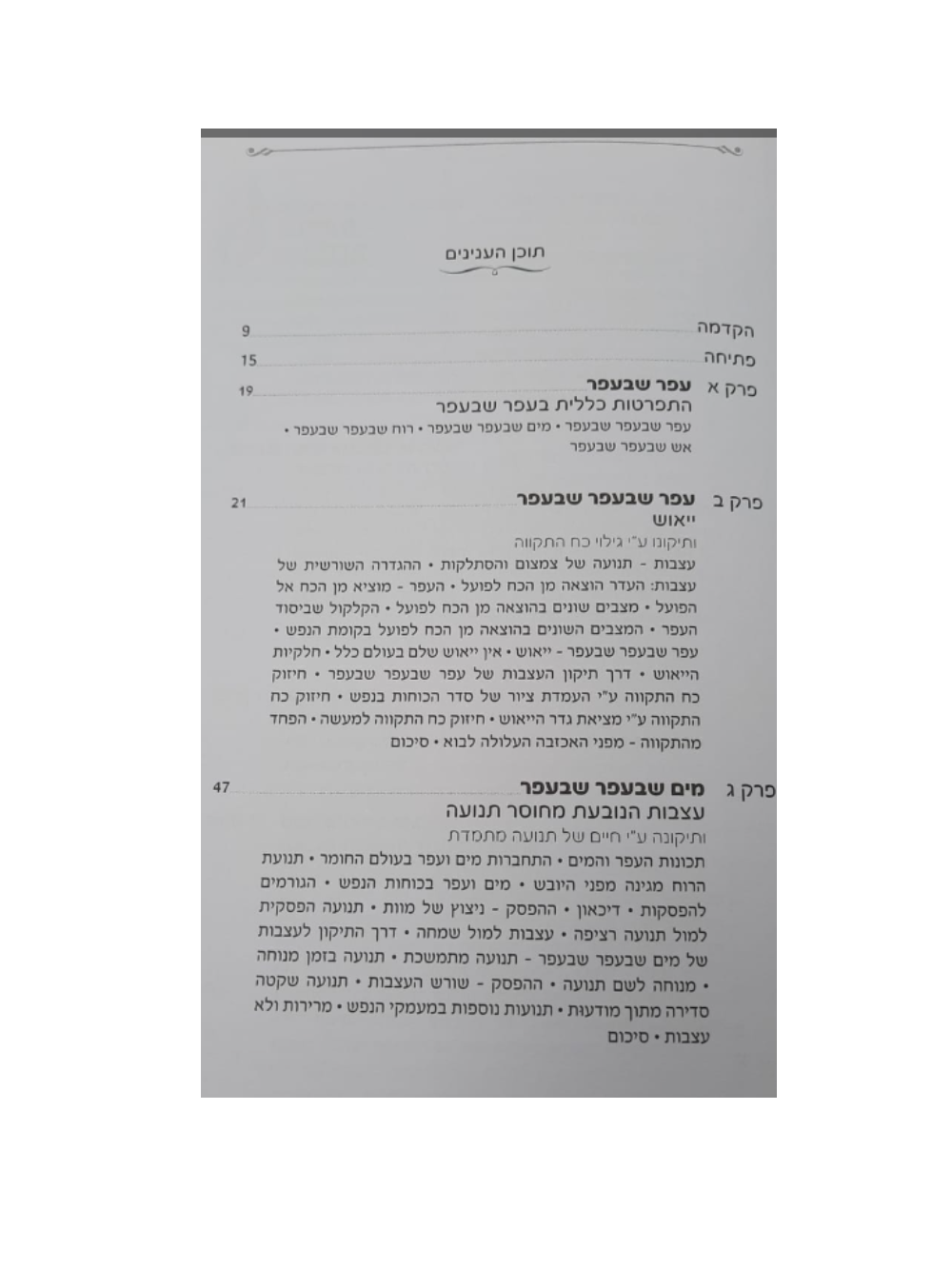 תיקון כח העצבות -ארבעת היסודות יסוד העפר -בעל מחבר בלבבי משכן אבנה