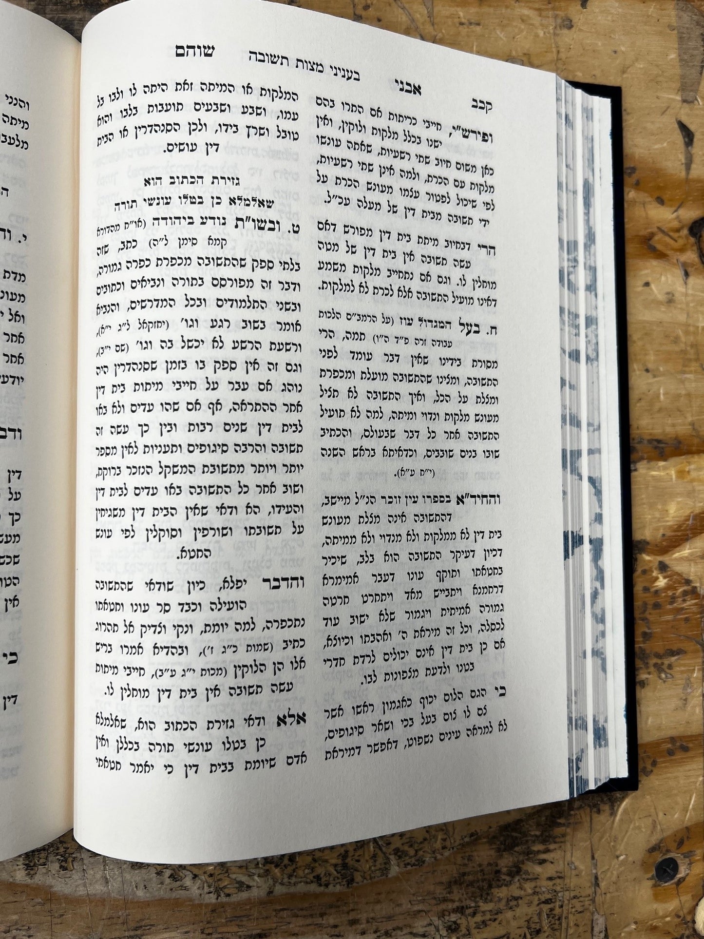 אבני שוהם -מועדים יום הכיפורים