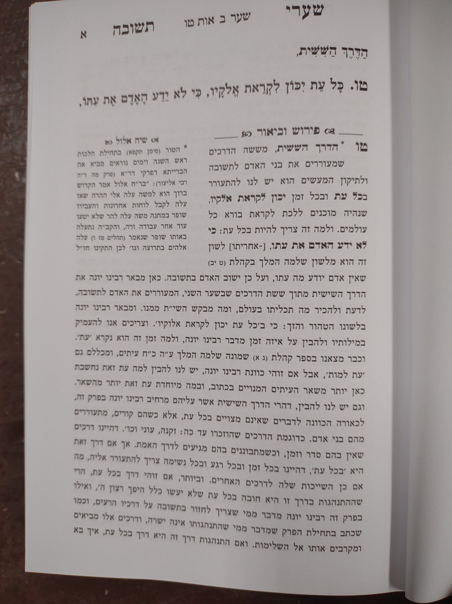 שערי תשובה המפורש והמבואר - הגרי"ד שלעזינגער שליט''א