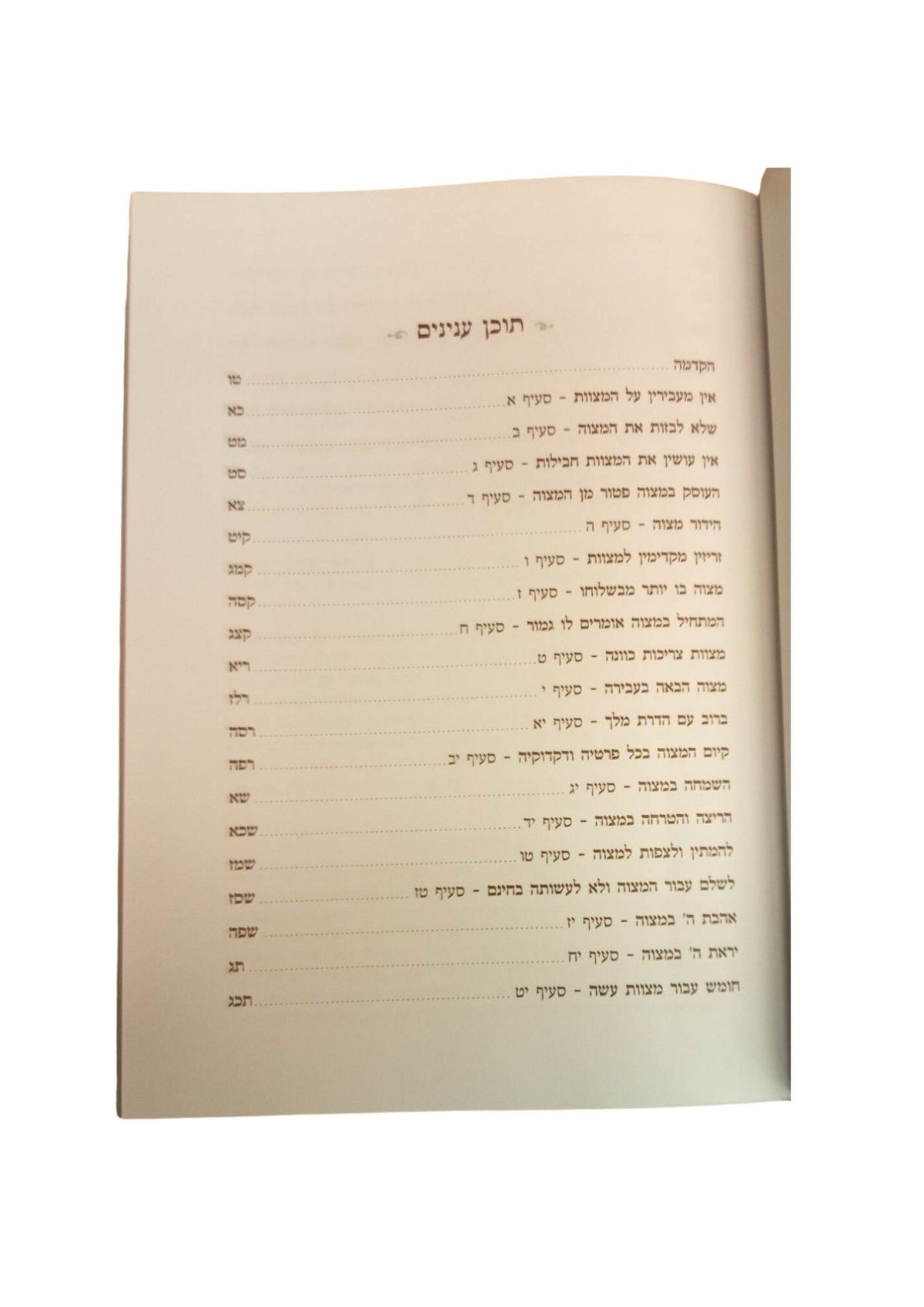 כללי המצוות לחיי אדם -עם בארו של אברהם -מוסד