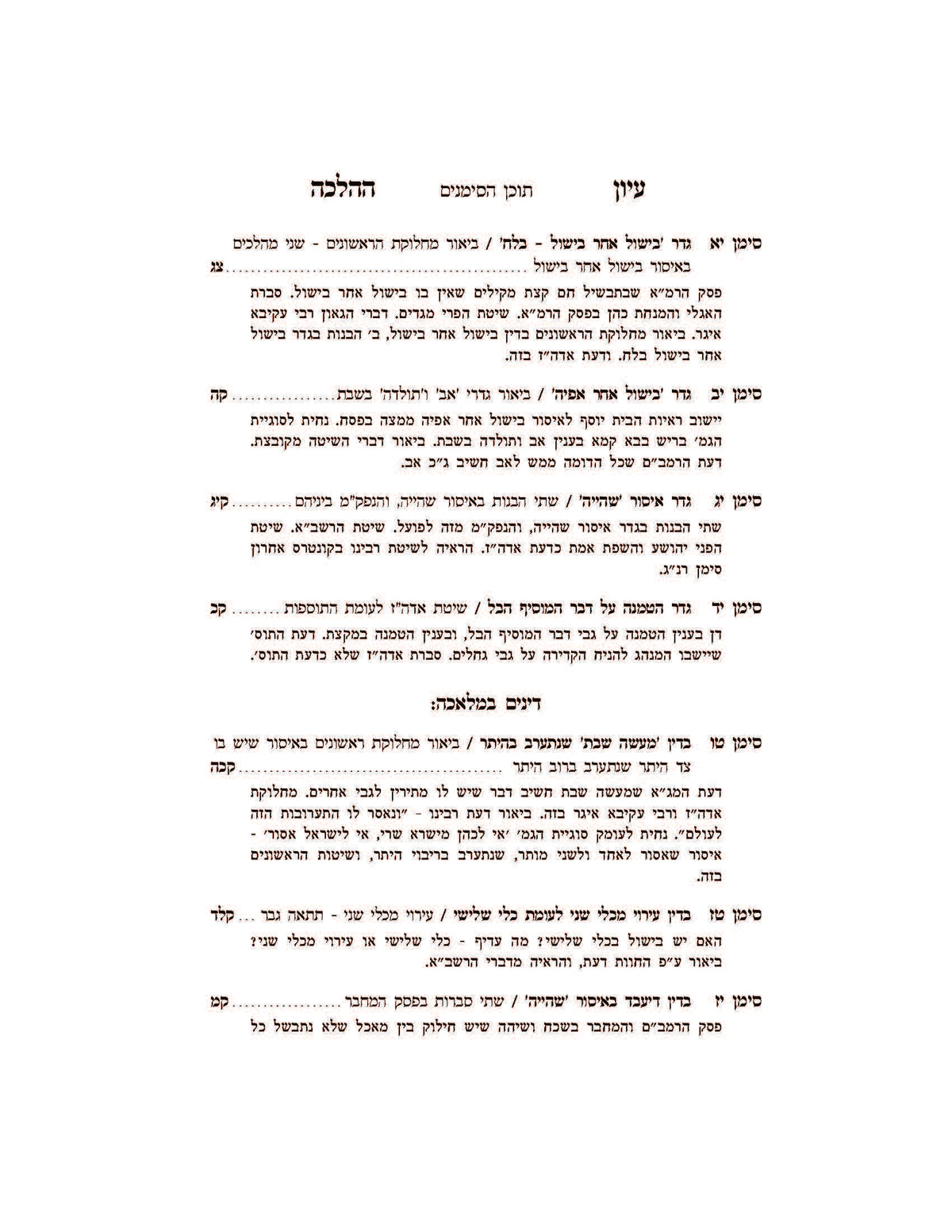 עיון ההלכה -הלכות שבת -קידוש -בישול שהייה וחזרה -מוקצה -ר' חיים שלום דייטש שליט''א